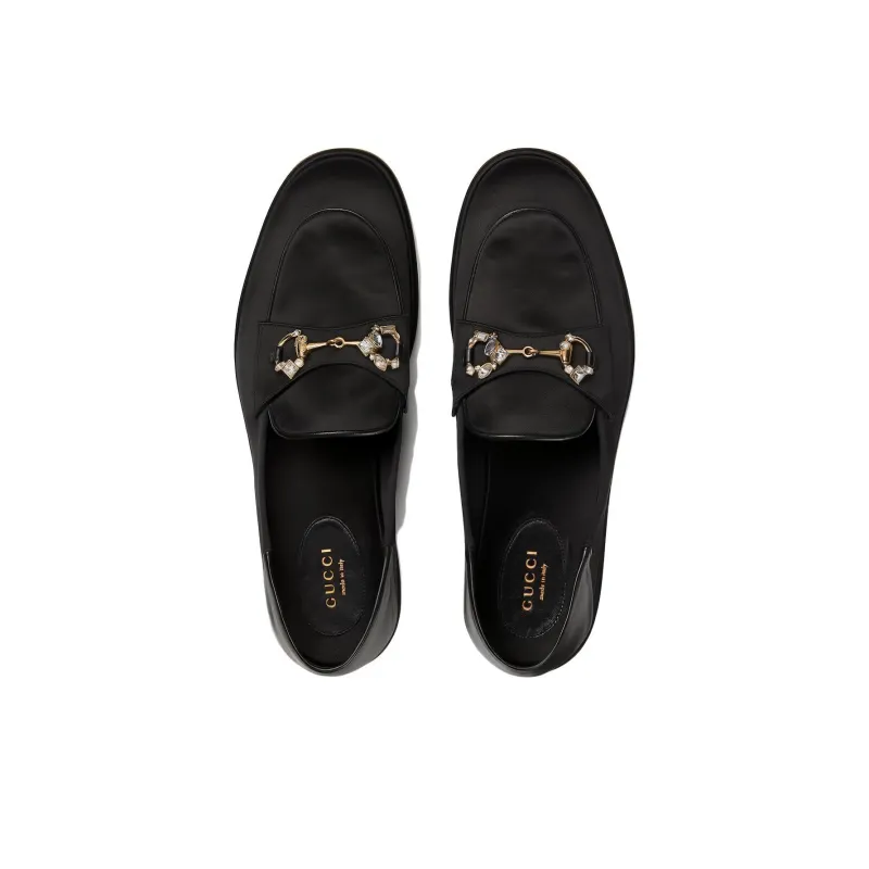 GUCCI Horsebit Loafers Women's Black-1