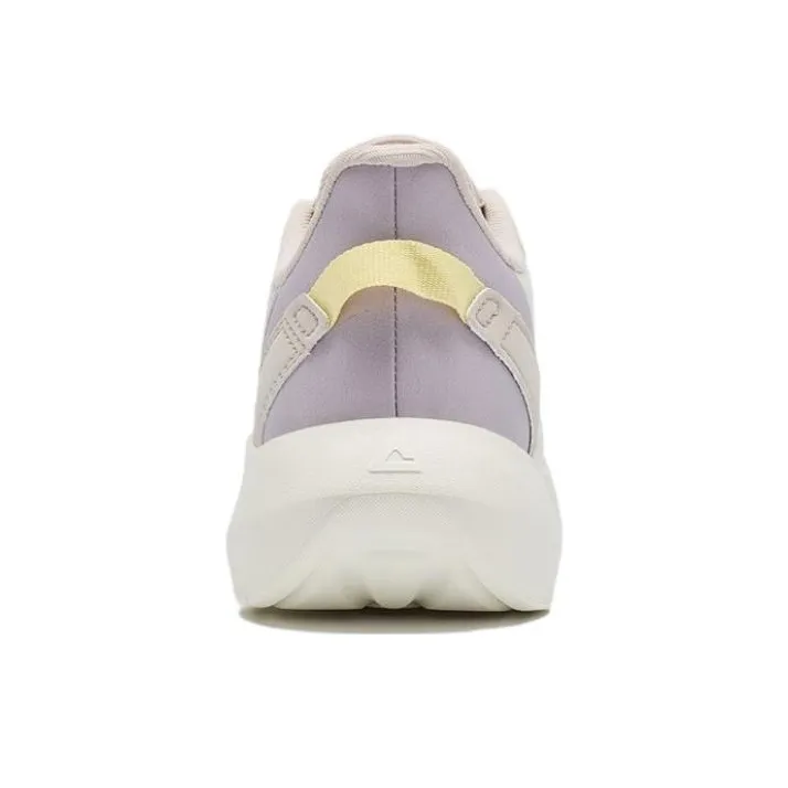 PEAK Effortless Anti Slip And Wear Resistant Lightweight Low Top Running Shoes Women's White Gray Purple-3