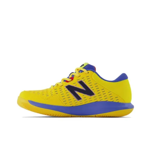 New Balance NB 696 Series Tennis Shoes Women's Low-Top Yellow/Purple