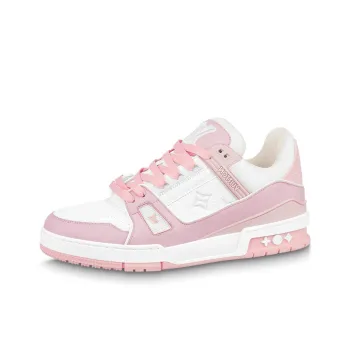 LOUIS VUITTON Trainer Pink White Women's