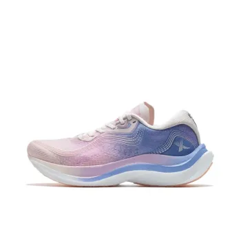 XTEP 260 2.0 Cushioned Slip Resistant Abrasion Resistant Low Top Running Shoes Women's Pink Blue Purple