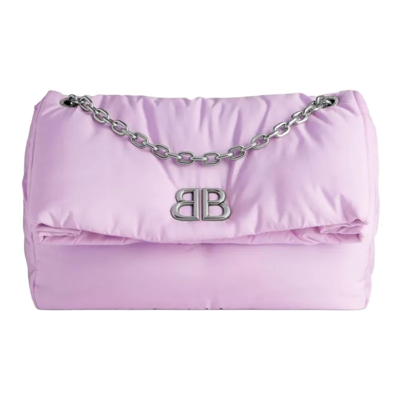 Balenciaga Nylon Handbag Shoulder Bag Women's Lavender-1