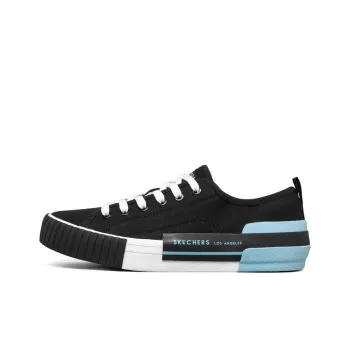 Skechers New Moon Slip Resistant Cushioning Wear Resistant Low Top Skateboard Shoes Women's Black Blue