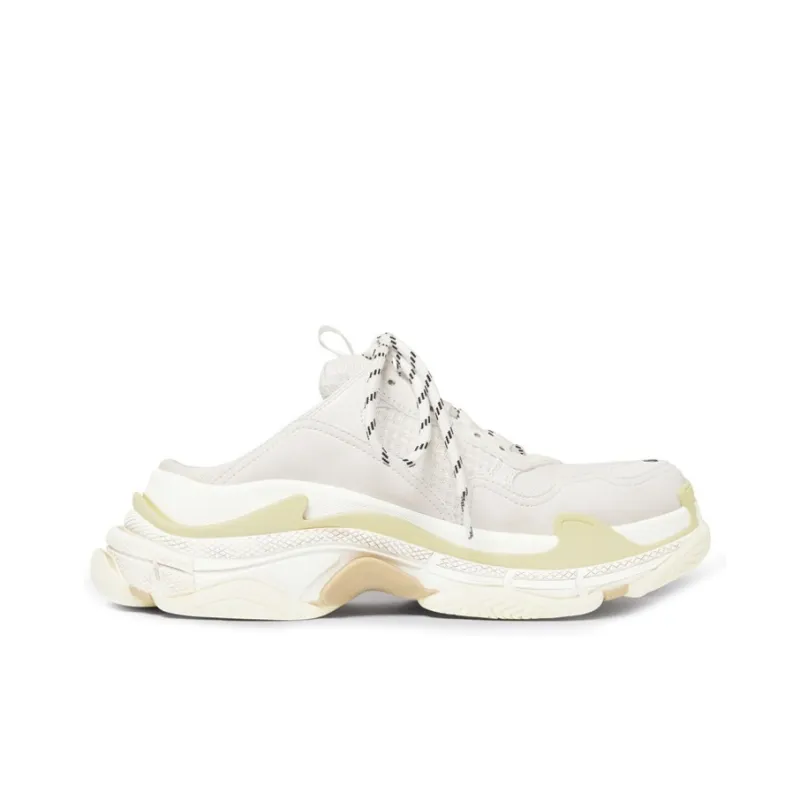 Balenciaga Triple S Mules 'White Double Foam And Mesh' Women's-1