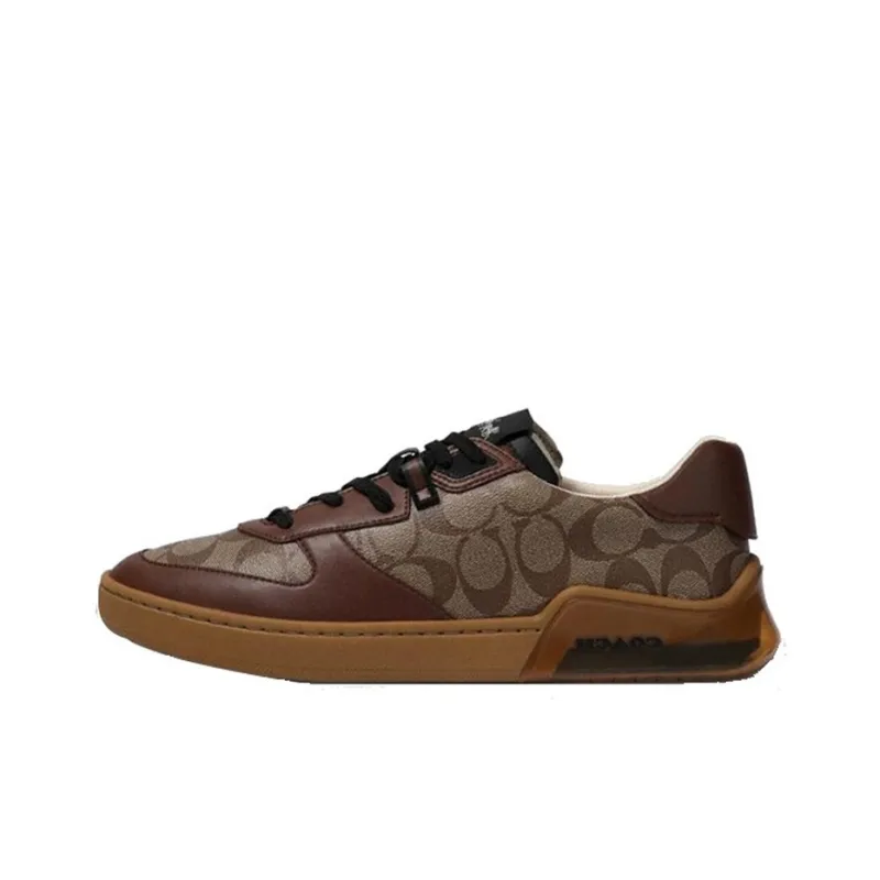COACH CitySole Low Top Stylish Skateboarding Shoes Men's Brown-0