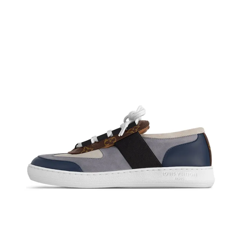 LOUIS VUITTON Lous Sneakers 'Blue Grey With Brown Monogram' Women's-0