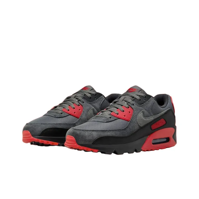 Nike Air Max 90 Smoke Grey Fire Red-3