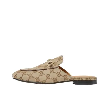 GUCCI 2015 Re Edition Princetown Wrap toe Slippers Women's Beige