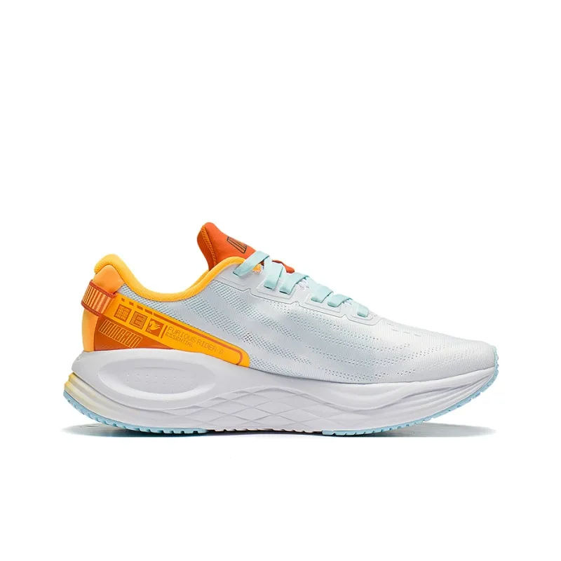 LiNing Furious Rider 6.0 Low Top Running Shoes Men's White Orange-1