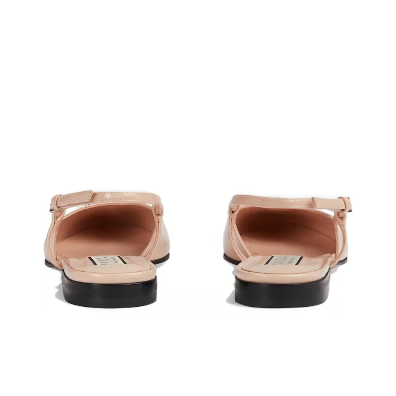 GUCCI Double G Patent Ballerina Shoes-3