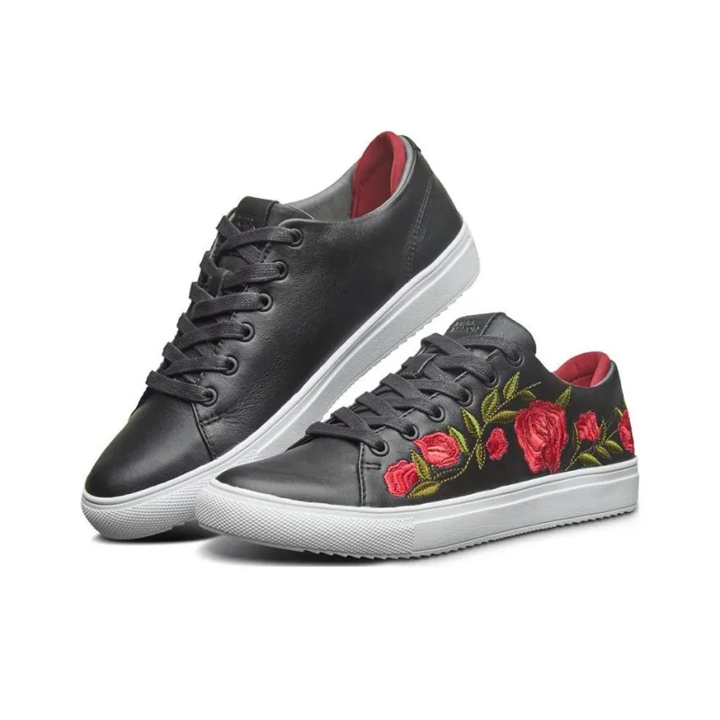 Skechers MARK NASON Razor Non-slip Lightweight Low-Top Skateboard Shoes Women's Black Red-2