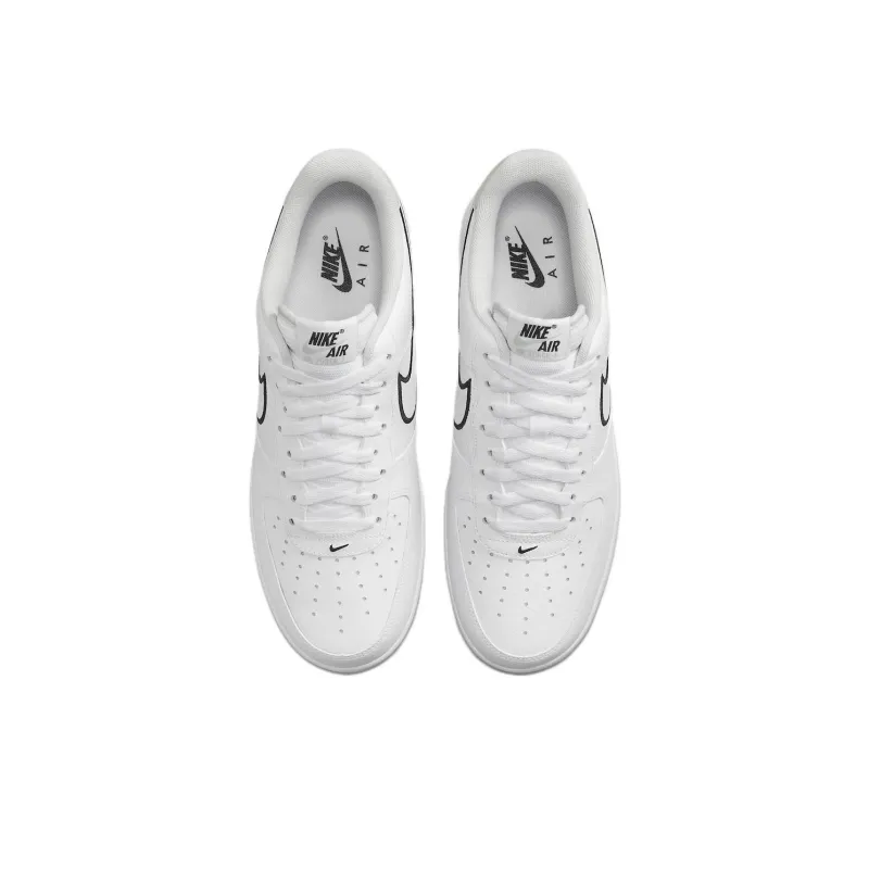 Nike Air Force 1 Low '07 Embroidered Swoosh White Black-3