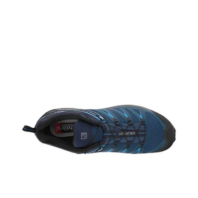 SALOMON X Ultra 3 Poseidon Cushioning Anti-Slip And Wear-Resistant Low-Top Outdoor Shoes Blue Black-3