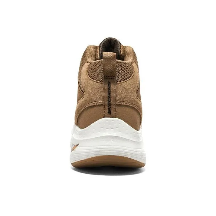 Skechers Arch Fit Wear-Resistant Warm Slip-Resistant High-Top Sports Casual Shoes Brown-3