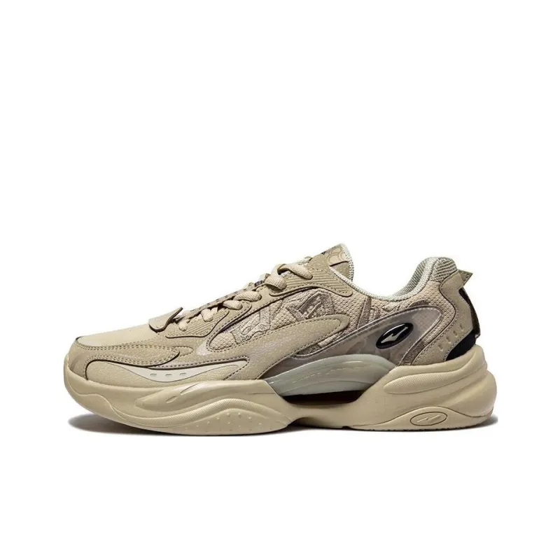 Erke Kunlun Five Elements Anti Slip Wear Resistant Low Top Sports Casual Shoes Men's Brown-0