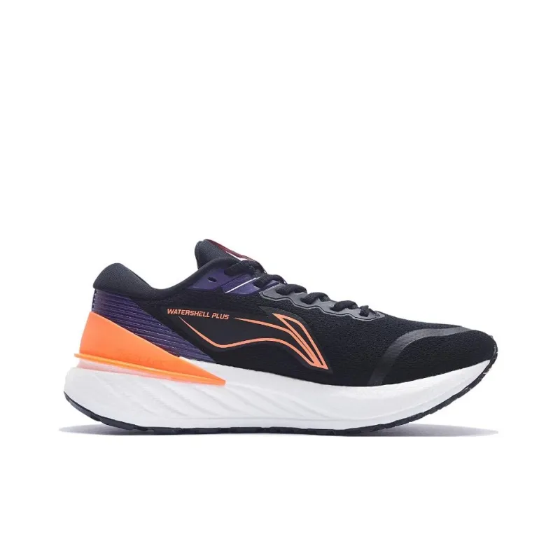 LiNing YueYing 2.0 Cushioning Rebound Reflective Low-Top Running Shoes Black Purple Orange-1