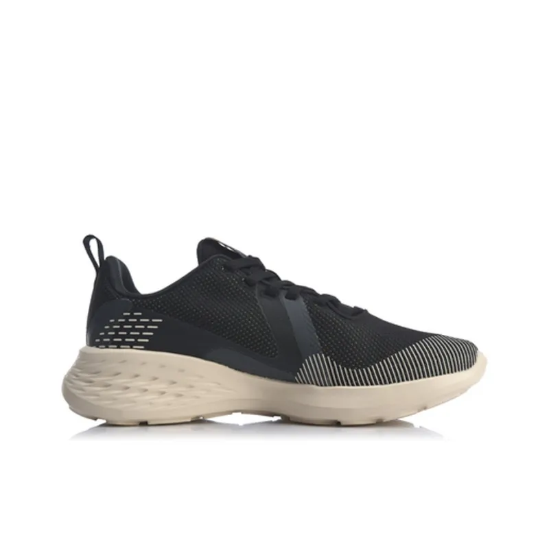 LiNing SOFT ELEMENT Element Anti Slip Wear Resistant Low Top Casual Shoes Women's Black-1
