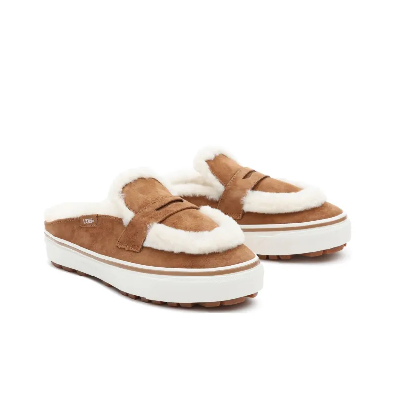 Vans Shearling Style 53 Cozy Mule Dx Shoe Brown-2