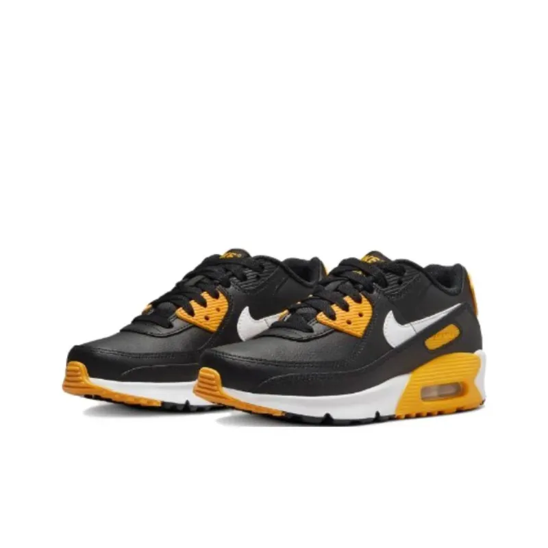 Nike Air Max 90 Leather GS 'Black University Gold'-2