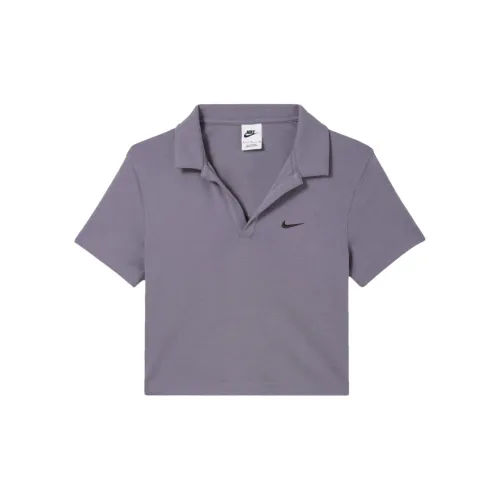 Nike Sportswear Essentials Series Polo Shirts Women's Purple