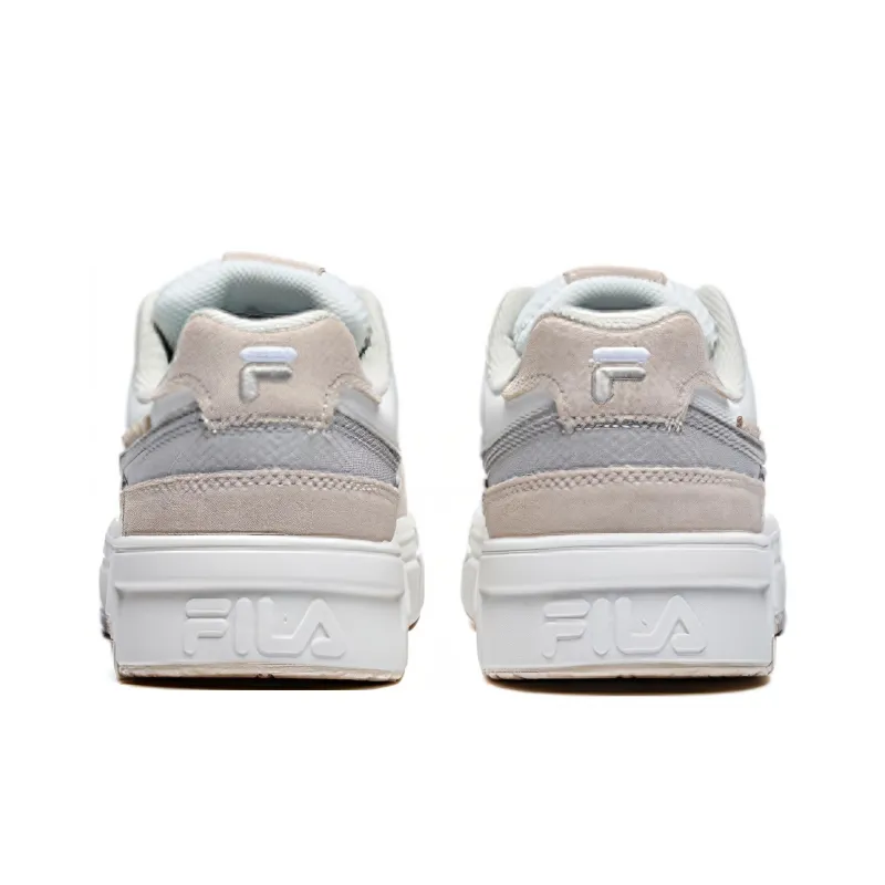 FILA FUSION Bank Skate Shoes 'White Grey Beige' Women's-3