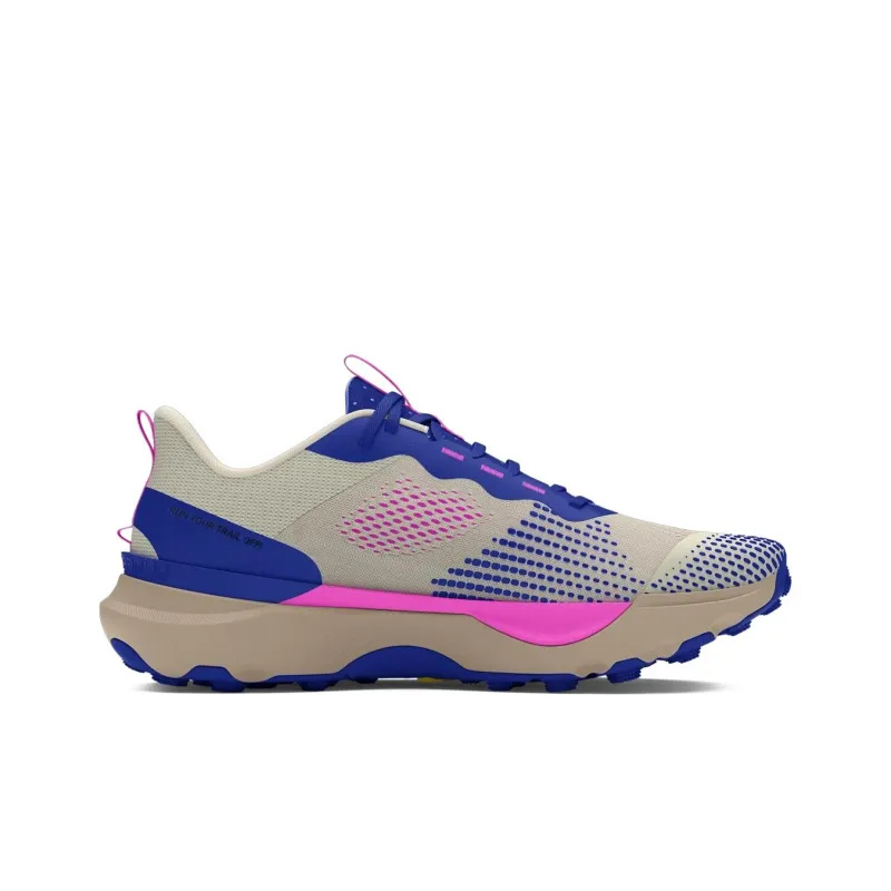 Under Armour Infinite Pro Anti Slip Wear Resistant Low Top Casual Running Shoes Unisex Brown Blue-1