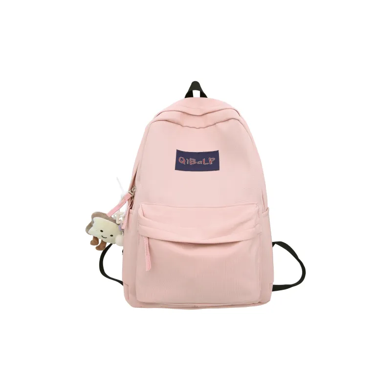 OURFUN Oxford Backpack Regular Unisex Black/Light Blue/Pink/Red/Navy Blue-4