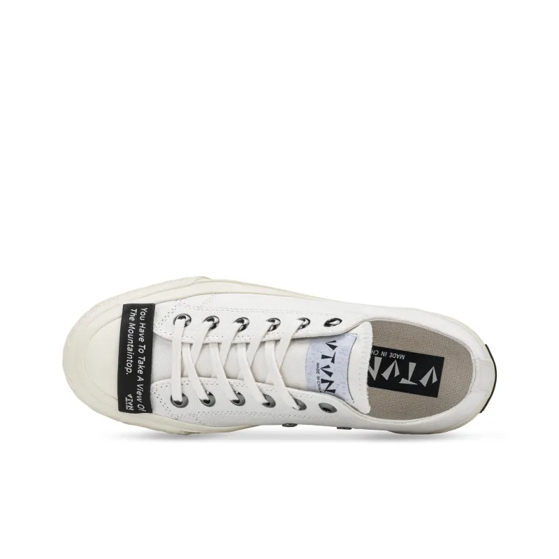 VTVN Mountaintop Anti Slip Wear Resistant Low Top Canvas Shoes White-3