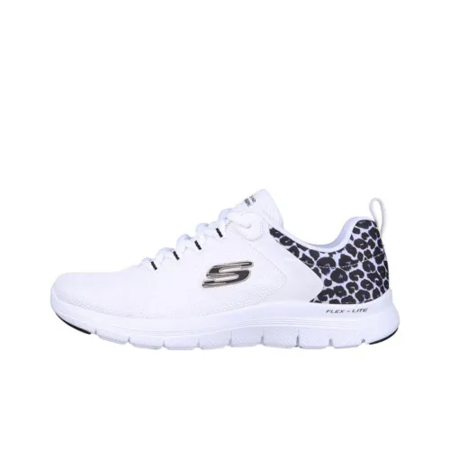 Skechers Flex Appeal 4.0 Casual Shoes Women's Low-Top White/Leopard