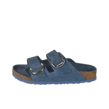 Birkenstock Arizona Big Buckle Rubber Sole Massage Antibacterial Quick Dry Slide Slippers Women's Blue