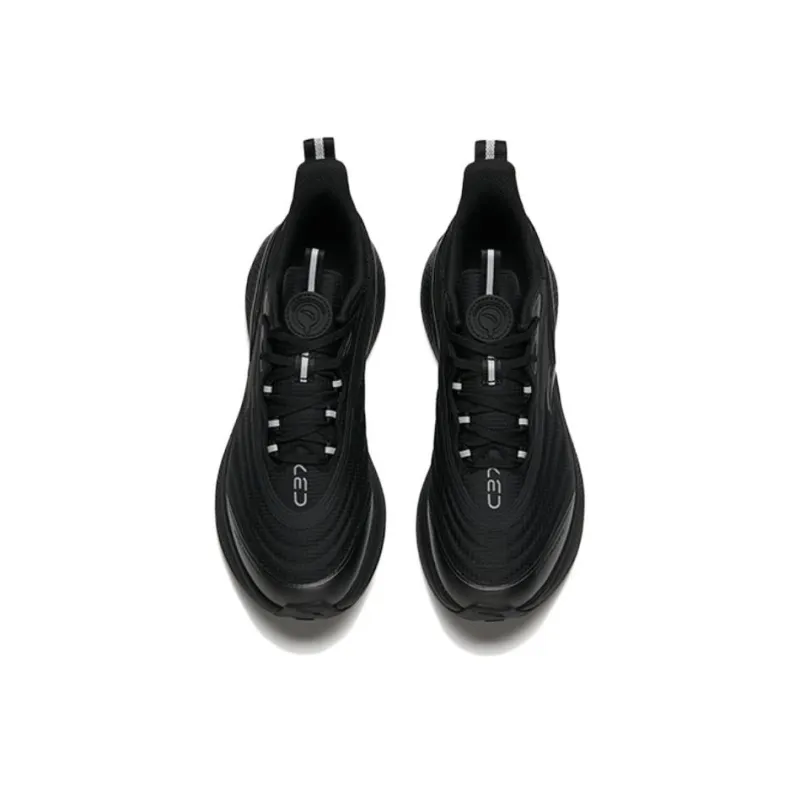 Anta C37 2.0 FW Cushioning Wear Resistant Low Top Running Shoes Women's Black-3