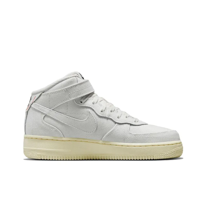 Nike Air Force 1 Mid '07 Summit White Canvas Women's-1