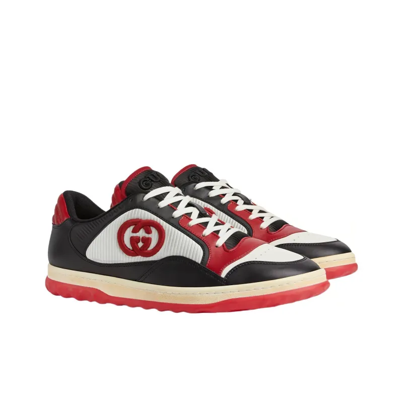 GUCCI MAC80 Sneaker 'Black White Red'-1