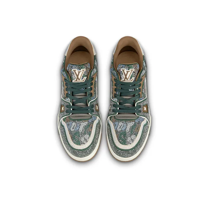 LOUIS VUITTON Trainers 'Grey Crystals'-3