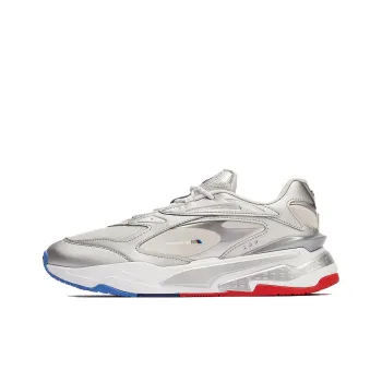 PUMA BMW M Motorsport RS-FAST SNEAKERS Low-Top Casual Shoes Men's Silver White
