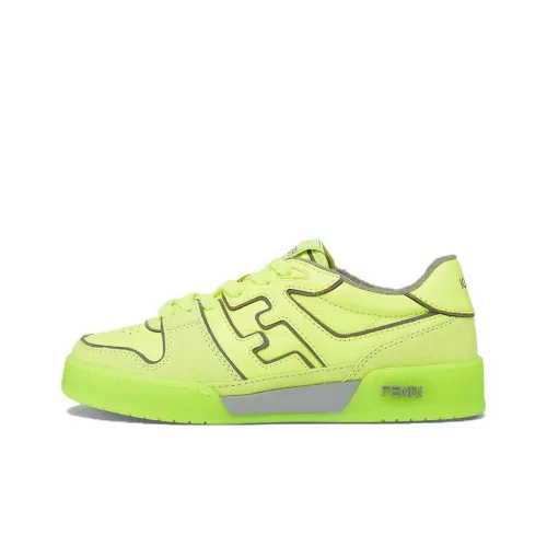 FENDI By Marc Jacobs Match Low-Tops Neon Yellow Leather