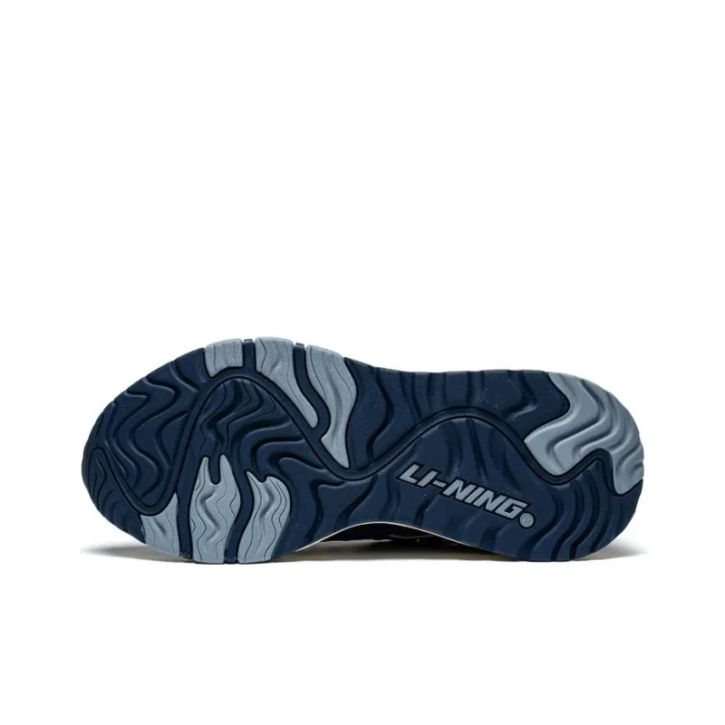 LiNing 001 Mountain Sea Anti Slip Wear Resistant Low Top Casual Shoes Men's Blue Gray-6
