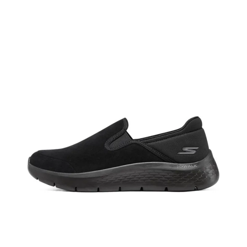 Skechers Go Walk Fle Cushioning Anti Slip And Wear Resistant Low Top Casual Shoes Men's Black-0