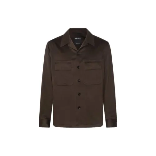 Ermenegildo Zegna Jackets Men Brown