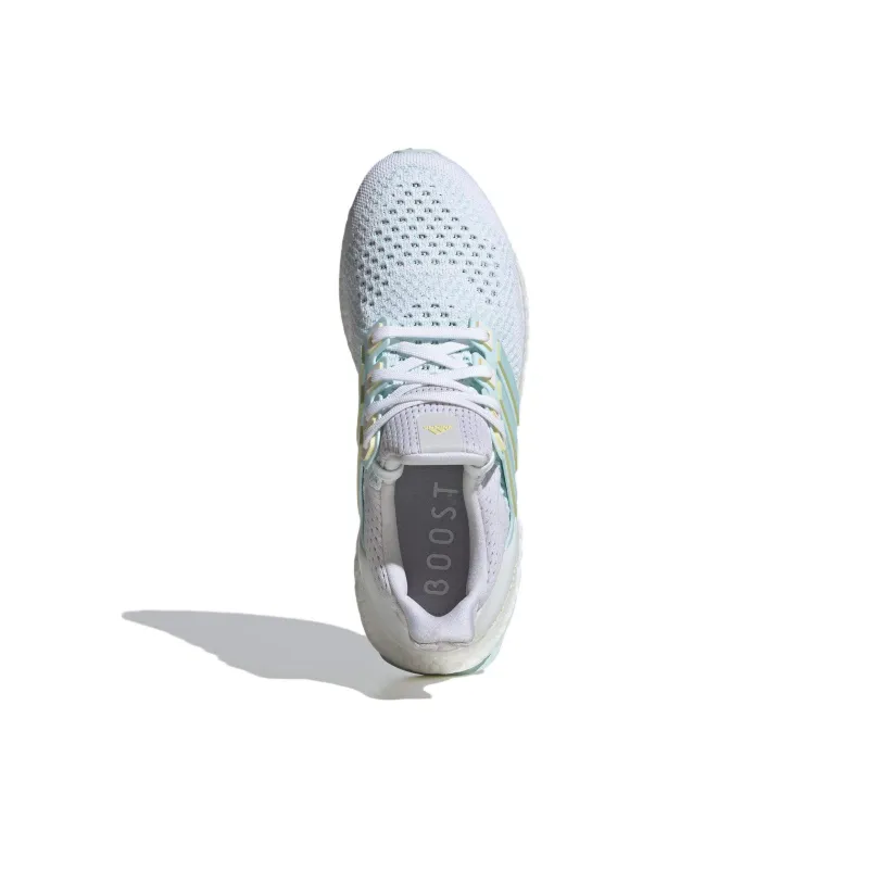 Adidas Ultraboost 1.0 Cushioning Anti Slip And Wear Resistant Low Top Casual Running Shoes Women's White Blue-3