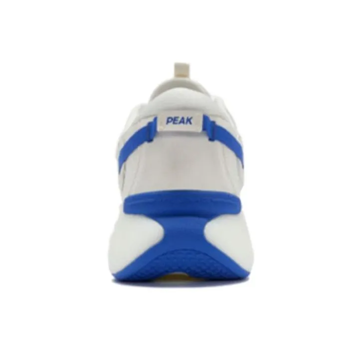 PEAK Flying Arc Cushioned Wear Resistant Breathable Low Top Running Shoes Men's White Blue-2