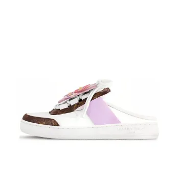 LOUIS VUITTON Lous Quiet Wrap toe Slippers Women's White