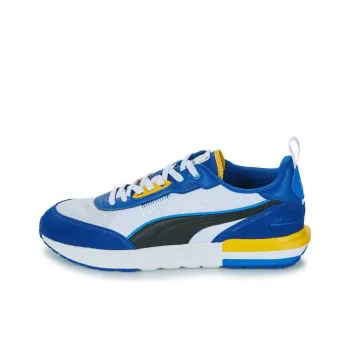 PUMA R22 Durable Breathable Low Top Casual Shoes Unisex White Blue
