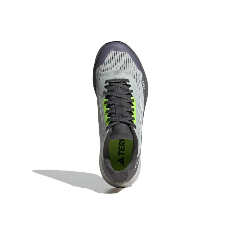 Adidas Terrex Agravic Flow 2.0 Slip Resistant, Abrasion Resistant Cushioning Low Top Trail Running Shoes Women's Gray-3