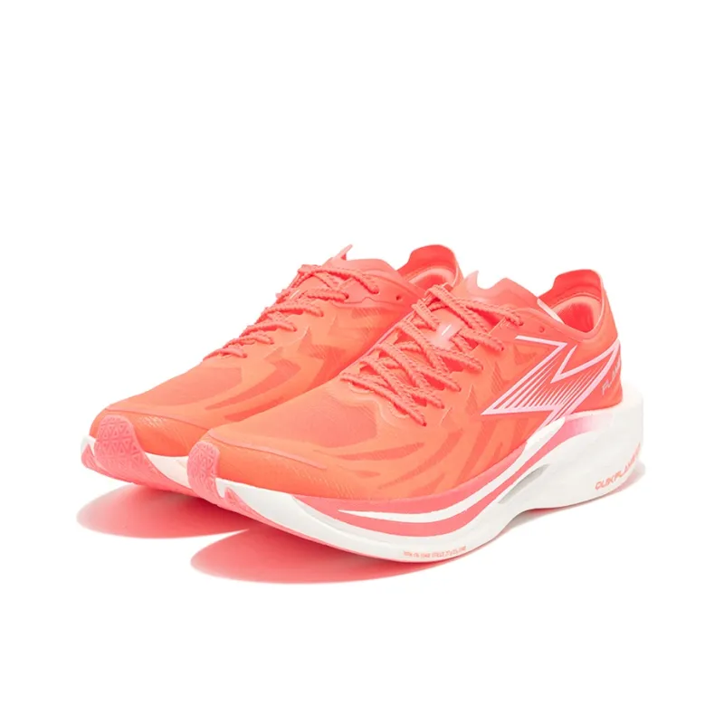 361° Feiran 2 Low-Top Running Shoes Unisex Fluorescent Begonia Pink/361° White-2