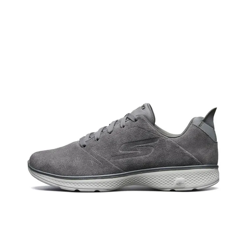 Skechers Go Walk 4 Acclaim Cushioning Anti-Slip And Wear-Resistant Low-Top Sports Casual Shoes Men Charcoal Gray-0