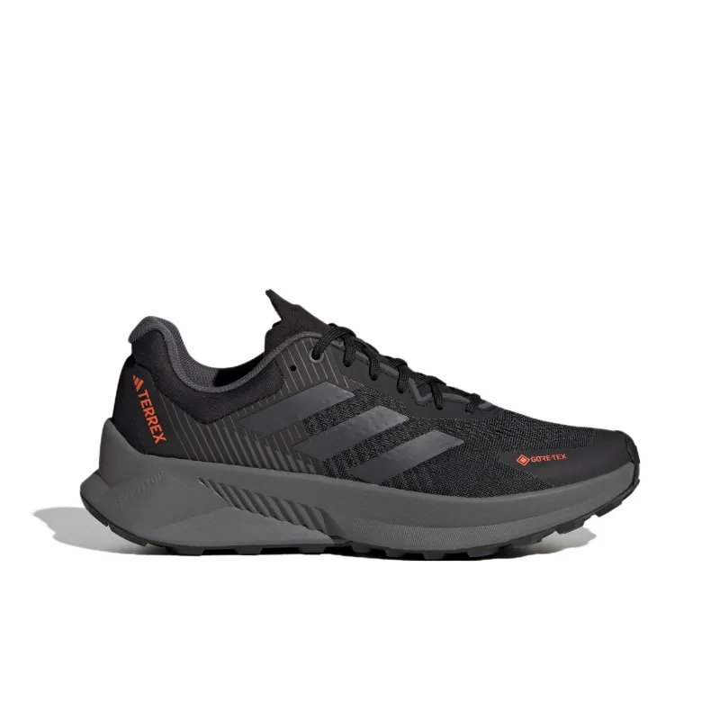 Adidas Terrex Soulstride Flow Gore Tex Core Black Grey Impact Orange-1