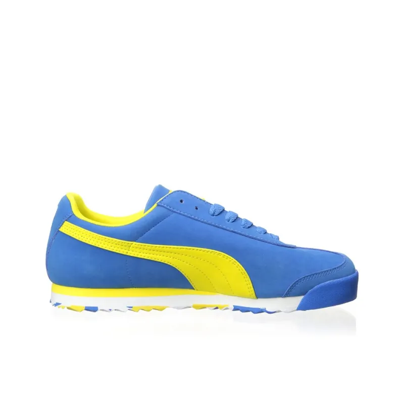 PUMA Roma Training Shoes Men Low-Top Blue/Yellow-1