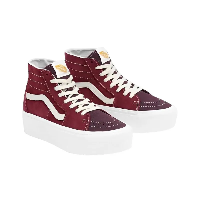 Sk8 Vans Hi Tapered Stackform 'Varsity Suede Tawny Port'-2