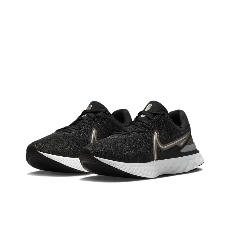 Nike React Infinity Run Flyknit 3 'Black Metallic Copper' Women's-2